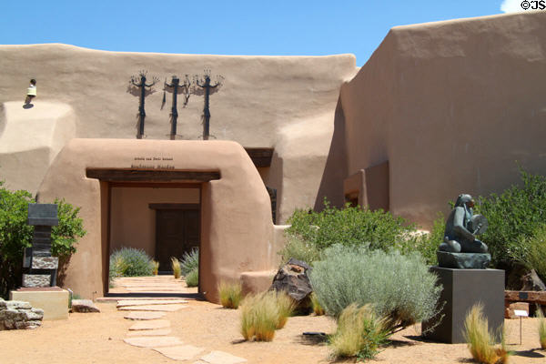 Detail of adobe architecture of Museum of Indian Arts & Culture. Santa Fe, NM.