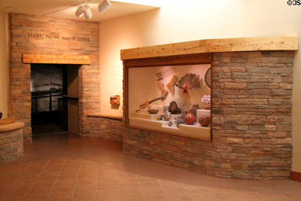 Museum of Indian Arts & Culture gallery architecture. Santa Fe, NM.