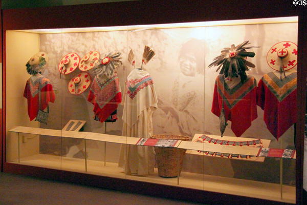 Traditional dress collection at Museum of Indian Arts & Culture. Santa Fe, NM.