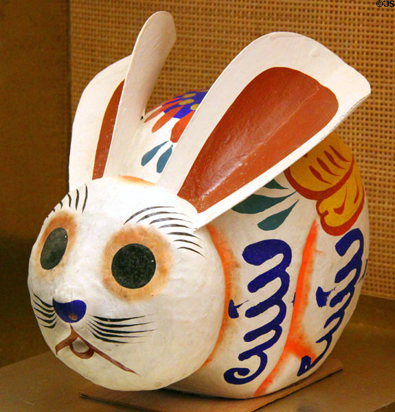 Japanese style rabbit in Girard wing at Museum of International Folk Art. Santa Fe, NM.