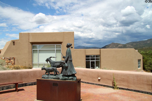 Wheelwright Museum of the American Indian on Museum Hill. Santa Fe, NM.