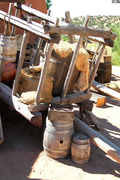 Spanish-style carreta oxcart at Rancho de las Golondrinas. Santa Fe, NM.