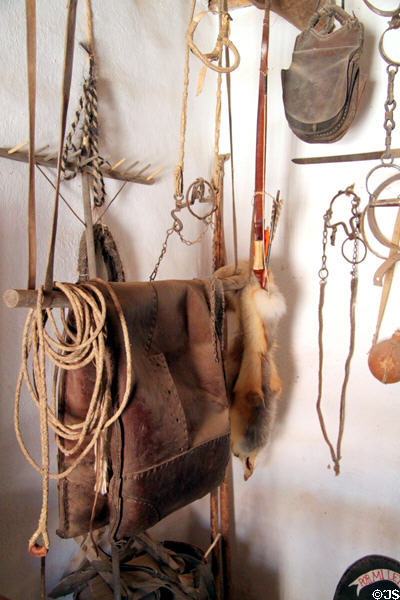 Tack & hardware in La Placita at Rancho de las Golondrinas. Santa Fe, NM.