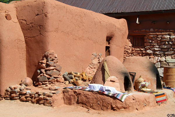 Adobe bake ovens at Rancho de las Golondrinas. Santa Fe, NM.