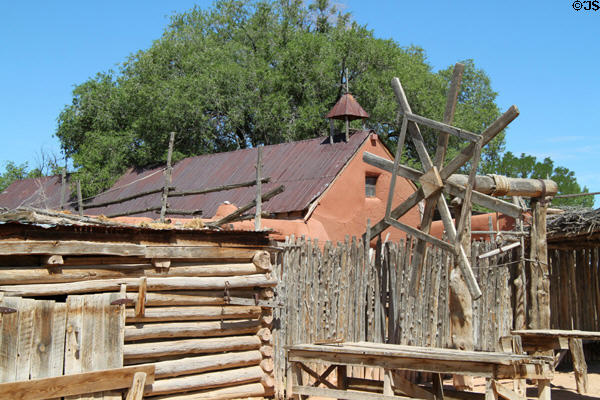 Farm animal pens at Rancho de las Golondrinas. Santa Fe, NM.