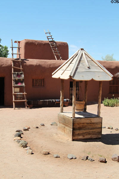 Well & country store at Rancho de las Golondrinas. Santa Fe, NM.