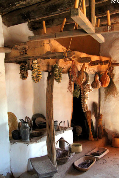 Bell-shaped shepherds hearth at Rancho de las Golondrinas. Santa Fe, NM.