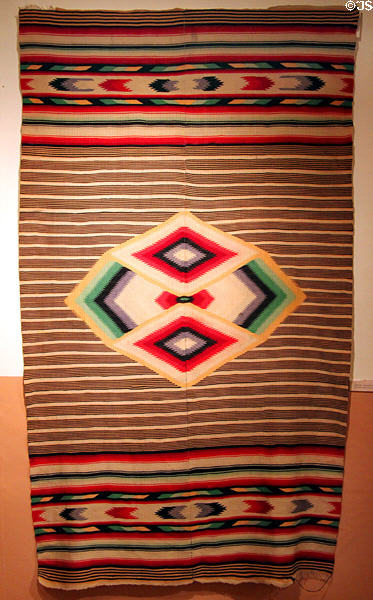 Mexican serape (20thC) in Museum at Rancho de las Golondrinas. Santa Fe, NM.