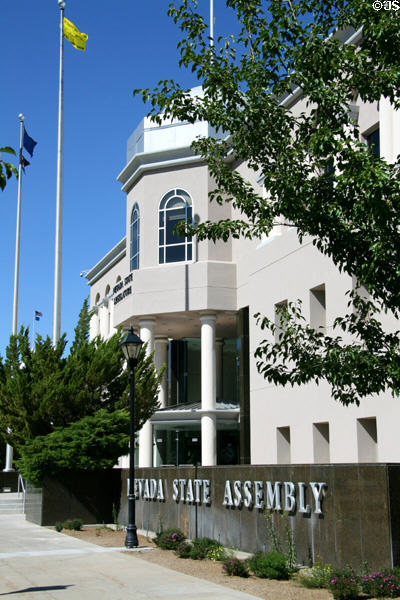 Nevada State Assembly (1970 & 1997). Carson City, NV. Architect: Ferris & Erskine + Raymond Hellman.