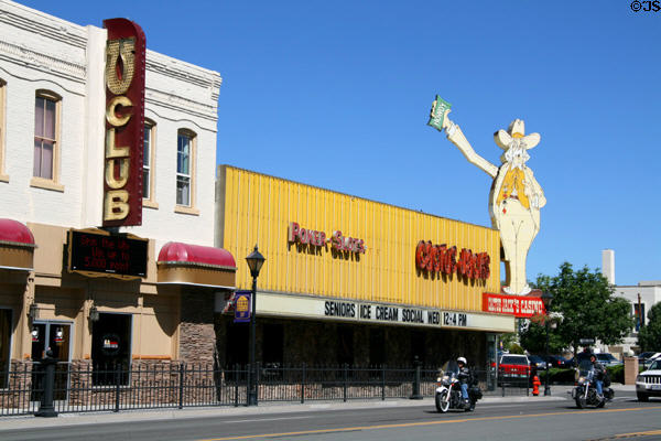 Casinos on N. Carson St. above Telegraph. Carson City, NV.