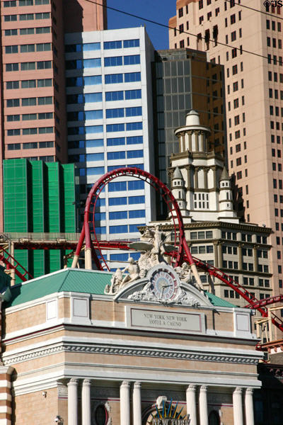 Grand Central Station Coney Island coaster modeled at New York, New York Las Vegas. Las Vegas, NV.