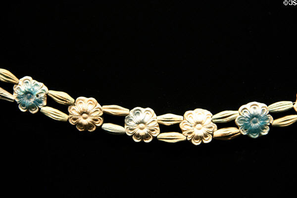 Egyptian glass necklace (1400-1250 BCE) at Corning Museum of Glass. Corning, NY.