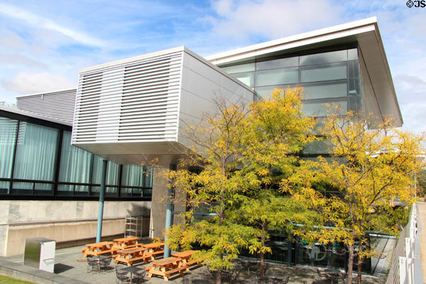 Main entrance building of Corning Museum of Glass. Corning, NY.