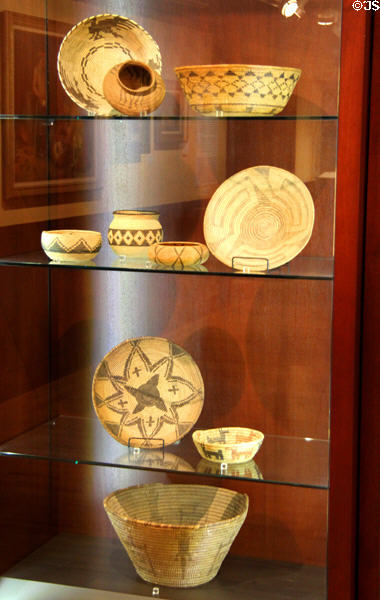 Native baskets at Rockwell Museum of Art. Corning, NY.
