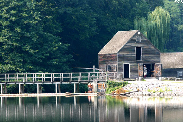 Philipsburg Manor gristmill (18thC). Sleepy Hollow, NY.