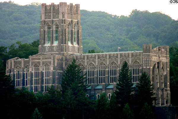 Cadet Chapel (1910) on West Point campus. West Point, NY. Architect: Cram, Goodhue & Ferguson.
