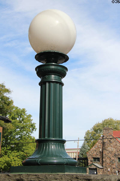 Cast iron light standard at Roycroft Campus. East Aurora, NY.