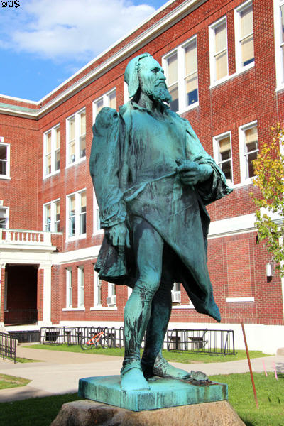 Statue of Michelangelo (1475-1564) near Roycroft Campus. East Aurora, NY.