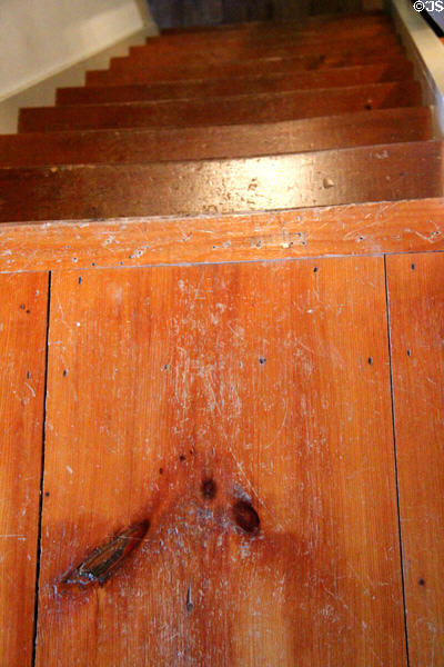 Wide floorboards at Millard Fillmore House. East Aurora, NY.
