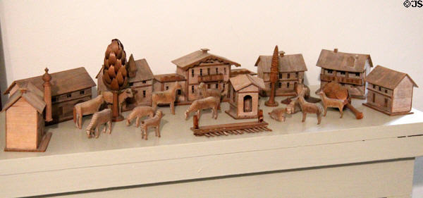 Toy farmyard set at Millard Fillmore House. East Aurora, NY.