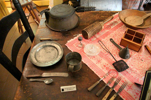 Scrub table built by Millard Fillmore at Millard Fillmore House. East Aurora, NY.