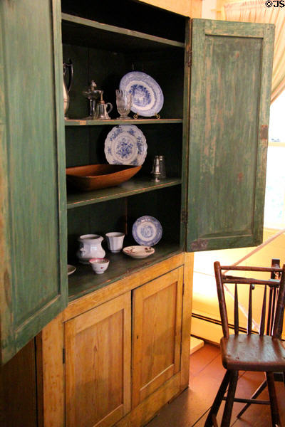 Kitchen cupboard at Millard Fillmore House. East Aurora, NY.