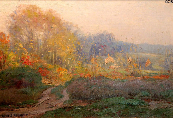Song of Autumn painting by Alexis Fournier of Roycroft at Elbert Hubbard Roycroft Museum. East Aurora, NY.