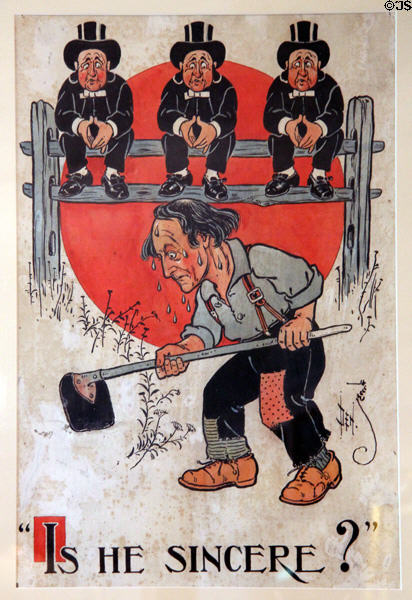 Is He Sincere? illustration by W.W. Denslow at Elbert Hubbard Roycroft Museum. East Aurora, NY.
