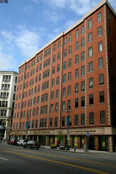 Executive Building (former Powers Hotel) (1890) (36 W Main St.). Rochester, NY. Architect: Andrew Jackson Warner.