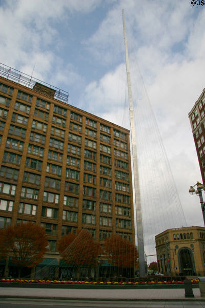 Sibley Tower (1911 & 26) (25 Franklin St.). Rochester, NY. Style: Chicago Styoe. Architect: J. Foster Warner. On National Register.