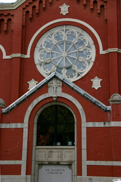 Portal of Rochester's St. Mary's Church (1855). Rochester, NY.