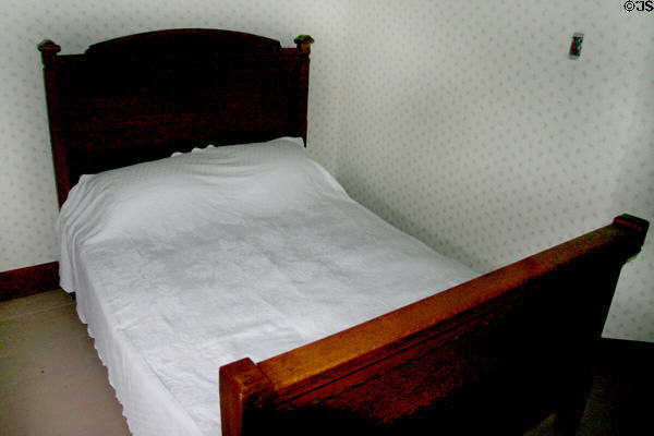 Anthony's bed at Susan B. Anthony House. Rochester, NY.
