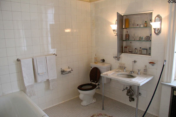 Early 20th-century Bathroom at Eastman House. Rochester, NY.