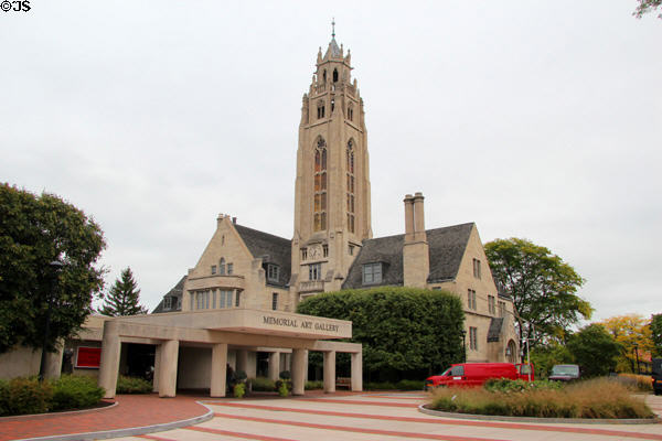 Memorial Art Gallery entrance & Cutler Union part of University of Rochester. Rochester, NY.