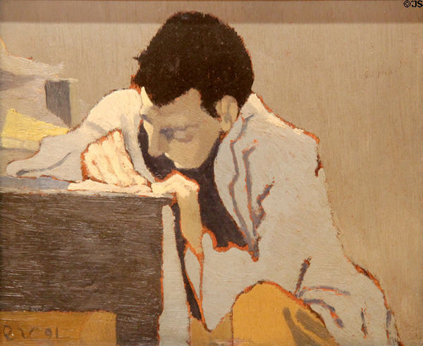Portrait of Aurélien-Marie Lugné-Poë (1891) by Edouard Vuillard at Memorial Art Gallery. Rochester, NY.