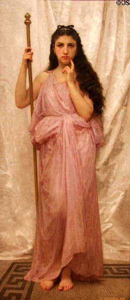 Young Priestess painting (1902) by William-Adolphe Bouguereau at Memorial Art Gallery. Rochester, NY.
