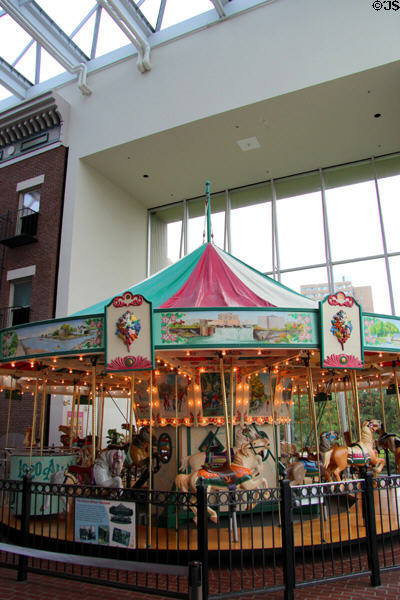 Elaine Wilson Carousel (1918) by The Allan Herschell Co. of North Tonawanda, NY at The Strong National Museum of Play. Rochester, NY.