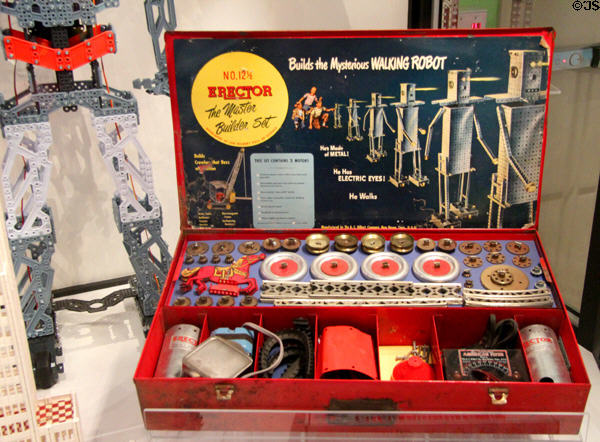 Boxed Erector Walking Robot set at The Strong National Museum of Play. Rochester, NY.
