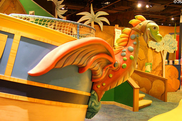 Decorative dragon at The Strong National Museum of Play. Rochester, NY.