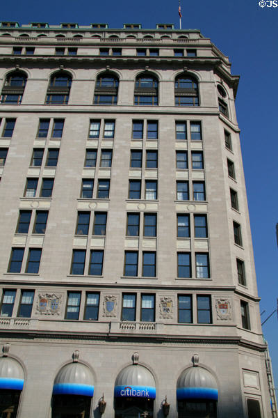 International Mercantile Marine Company Building [aka United States Lines, originally Washington Building] (1884 & 1921) (1 Broadway). New York, NY. Style: Classical Revival. Architect: Walter B. Chambers. On National Register.