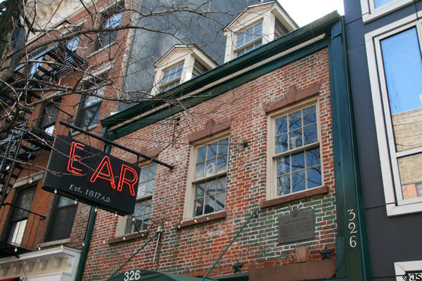 James Brown House (Gambrel roof) (c1817) (326 Spring St.). New York, NY. Style: Federal. On National Register.