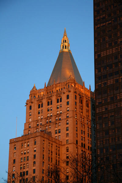 New York Life Building (1928) (51 Madison Ave. on Madison Square Park) (40 floors). New York, NY. Style: Gothic Revival. Architect: Cass Gilbert. On National Register.