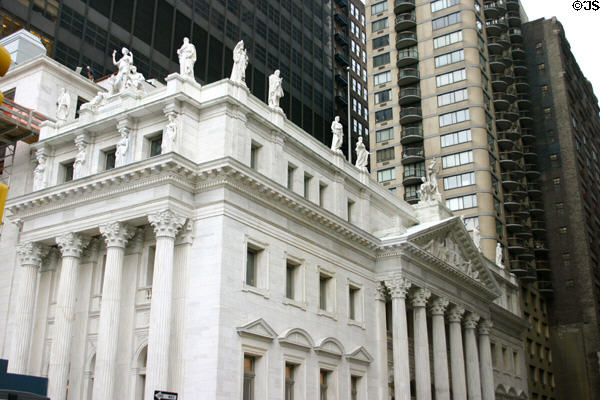 Appellate Division Courthouse of New York State (1899) (27 Madison Ave.). New York, NY. Style: Beaux Art. Architect: James Lord Brown. On National Register.