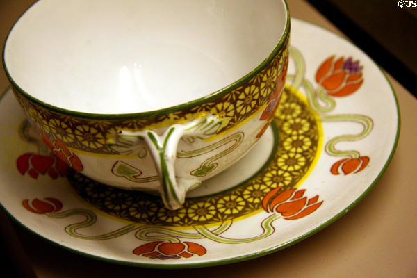Large coffee cup used by TR when he dined in New York at Langdon Hotel at Theodore Roosevelt Birthplace. New York, NY.