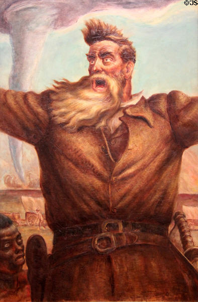 John Brown painting (1939) by John Steuart Curry at Metropolitan Museum of Art. New York, NY.