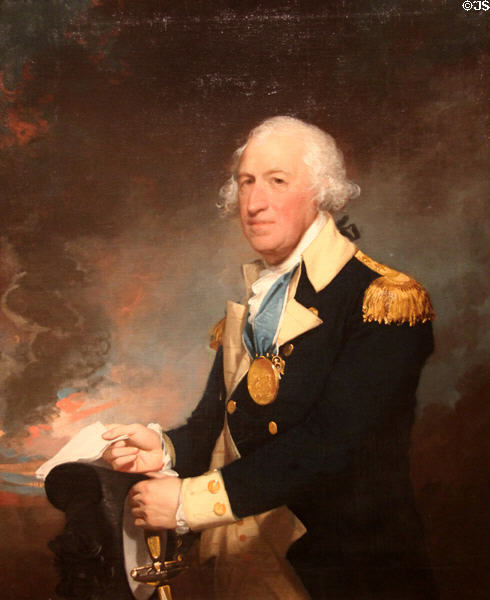 Horatio Gates portrait (c1793-4) by Gilbert Stuart at Metropolitan Museum of Art. New York, NY.