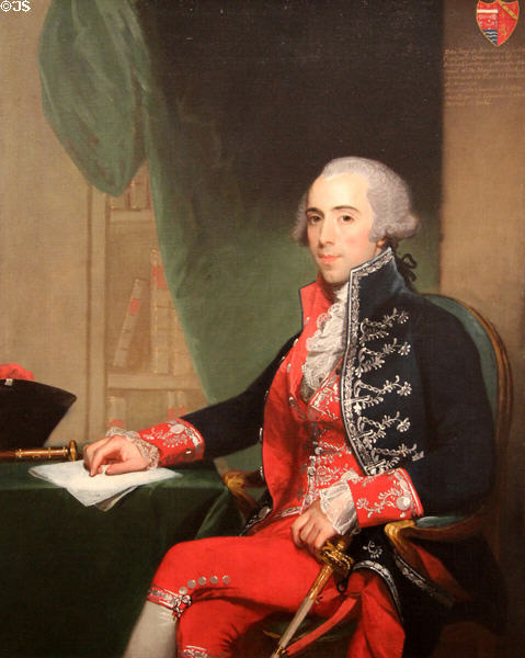 Josef de Jáudenes y Nebot portrait (1794) by Gilbert Stuart at Metropolitan Museum of Art. New York, NY.