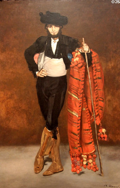 Young Man in Costume of a Majo painting (1863) by Édouard Manet at Metropolitan Museum of Art. New York, NY.