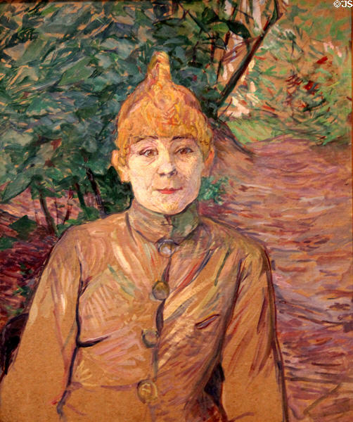 Streetwalker painting (c1890-1) by Henri de Toulouse-Lautrec at Metropolitan Museum of Art. New York, NY.