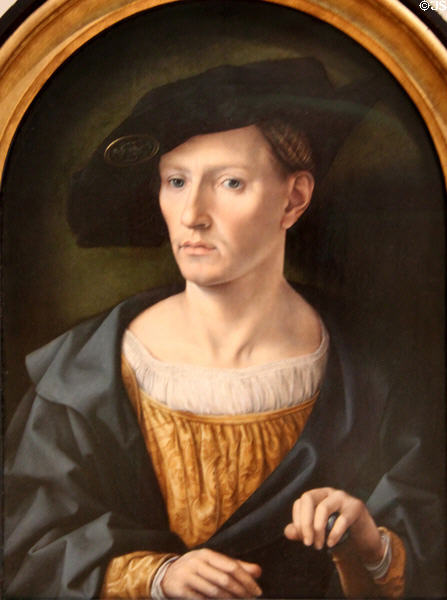 Portrait of a Man (c1520-5) by Jan Gossart (aka Mabuse) at Metropolitan Museum of Art. New York, NY.